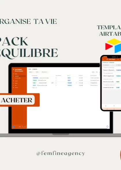 Template Airtable – Etudiante et Professionnelle pour une Gestion & Organisation Simplifiée