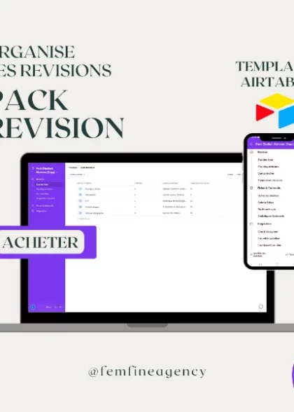 Template Airtable Pack Étudiant Révision